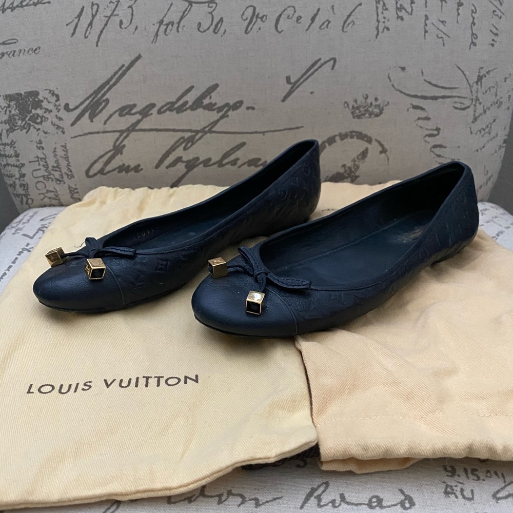 Authentic Louis Vuitton Ballerina Empreinte Flats
